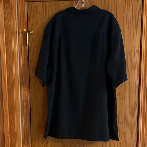 Cubavera Navy Blue Short Sleeve Shirt Men’s 2x tall - Picture 5 of 5